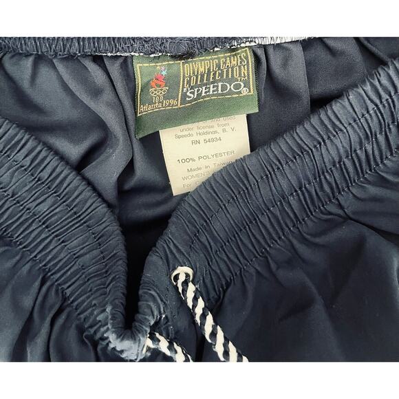 Vintage 1996 Atlanta Olympic Games Speedo Embroidered Navy Track Pants | Size: L - Picture 5 of 8